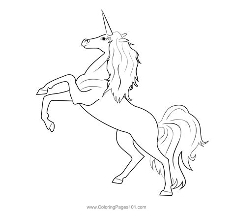 Magical Unicorn Coloring Page for Kids - Free Unicorns Printable ...