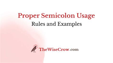 Image result for How to Use Semicolon Examples