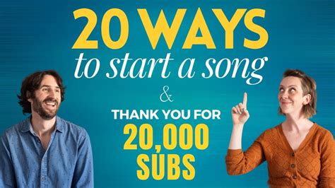 20 WAYS TO START A SONG - YouTube