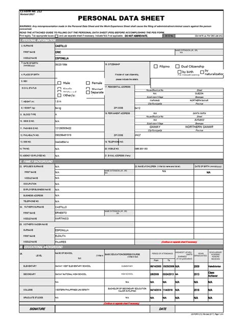 Image result for Example of Government Data Form