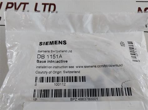 Siemens Db 1151A Base Interactive Heat Detector 486378 – Aeliya Marine