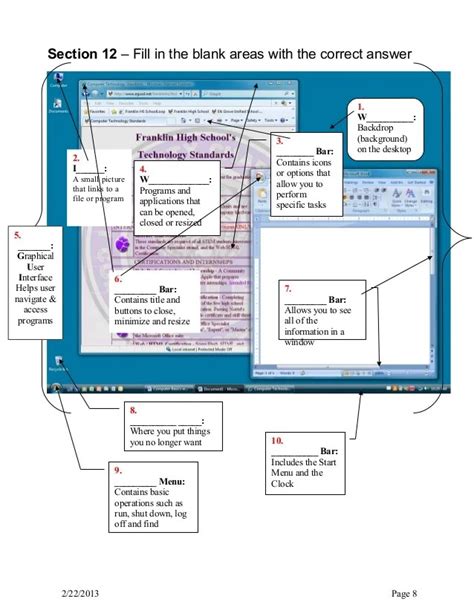 Computer Basics Worksheet 的图像结果
