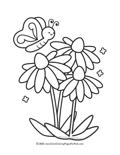 Flower Coloring Pattern Flowers Coloring Pages