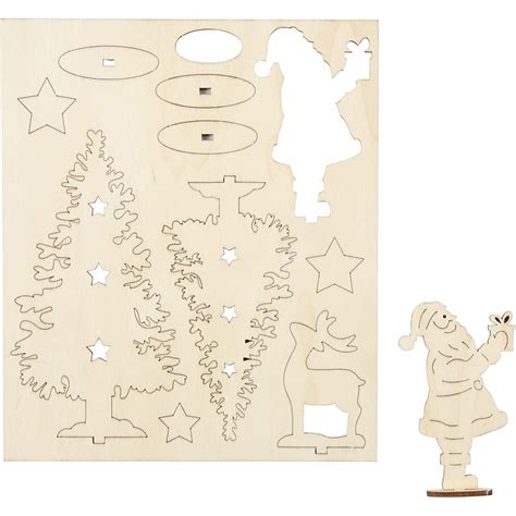 Buy bouwpakketten-van-hout - Maak en Versier je Houten Kerst Figuren (1 ...