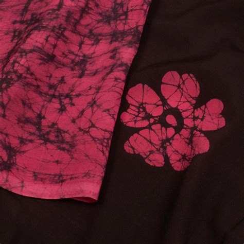 Batik Printed Silk Cotton Saree 10055765 – Avishya.com