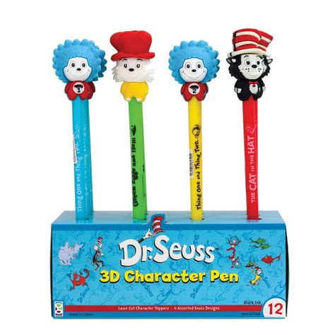 Raymond Geddes Dr. Seuss 3D Character Ink Pens Pack India | Ubuy
