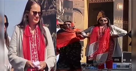 IAS Tina Dabi wearing black glasses Jaisalmer video viral on social ...