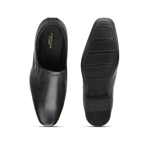 Buy Fortune (Black) Formal Slip on Shoes For Men Uvl-306 By Liberty