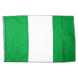 Drapeau Nigeria avec ourlet - maison-des-drapeaux.com