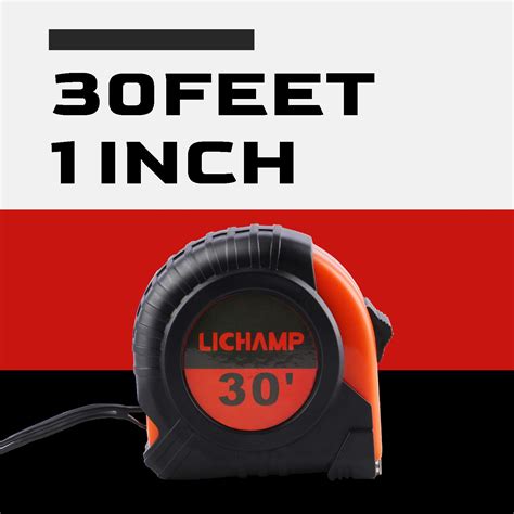 LICHAMP Tape Measure 30-Foot, 2 Pack Bulk Easy Read Measuring Tape ...