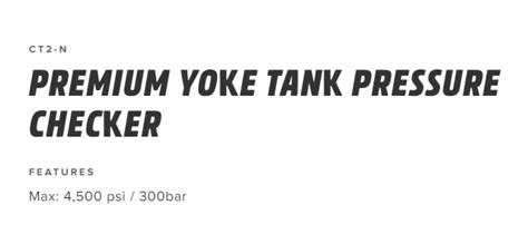 Premium Yoke Tank Pressure Checker CT-2/N IST - Pusat Marine