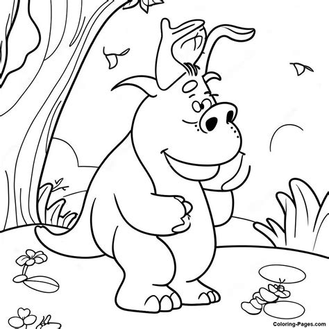 Friendly Gruffalo Coloring Page | Coloring-Pages.com