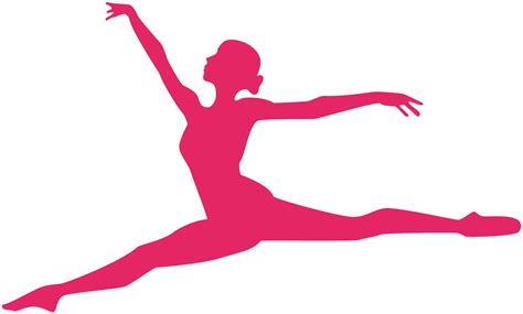 Ballet Dancer Gymnastics - Clipart Silhouette Gymnast - Png Download ...