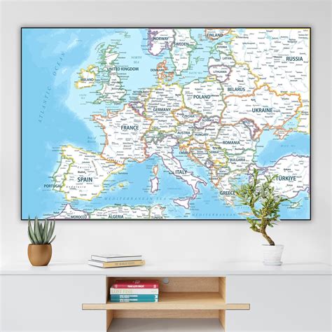 Europe Map Poster 的图像结果
