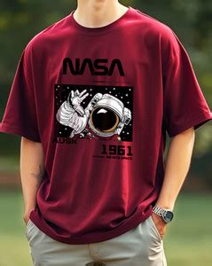 AUSK Printed Men Round Neck Maroon T-Shirt - Buy AUSK Printed Men Round ...