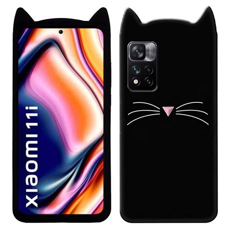 SURE2SHOP Mi Redmi 11i 5G Kitty Case Back Cover, Soft Silicone Rubber ...
