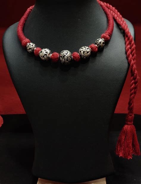 Chitai Bead Thread Necklace – MACS