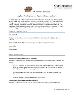 Image result for Applicant Tracking System Disposition Codes