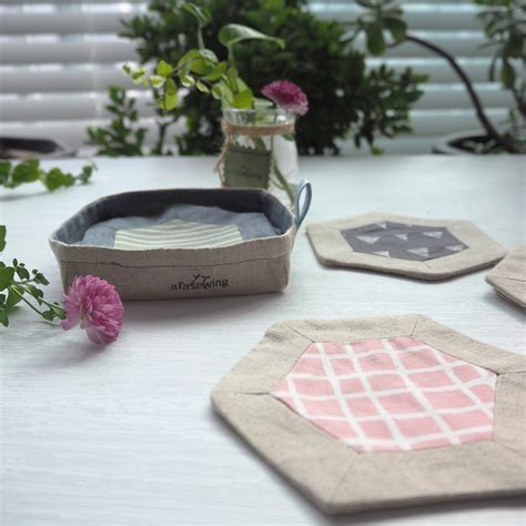 Hexagon Coaster Project Quilt Tutorial 的图像结果