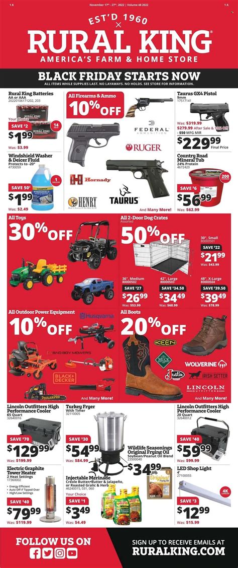 Rural King Weekly Ad Flyer Specials November 17 to November 27, 2022