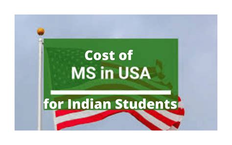 Cost of MS in USA for Indian Students: Total expense of Masters in USA ...