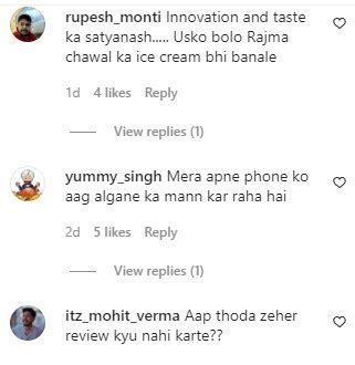 Delhi street vendor makes ice cream rolls with idli and sambar. Please ...