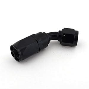 Kraken Automotive - Black 8AN 45 Degree Aluminum Swivel Hose End ...