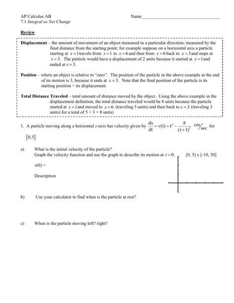 Image result for Net Integral Function as Net Change