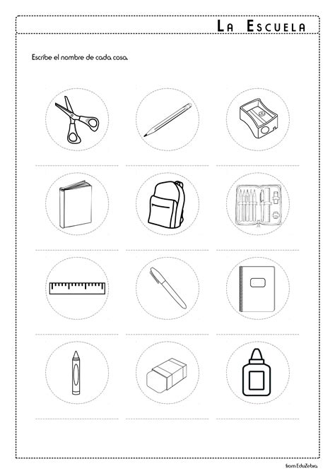 School Supplies in Spanish - La Escuela - Activity Pack | School ...
