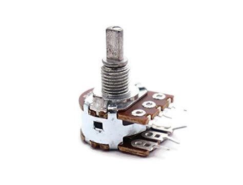 Electronic Spices PACK OF 5 10K ohm A10,B10 dual potentiometer (D-Shaft ...