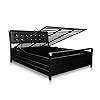 Royal Interiors Torrik Metal Queen Size Bed With Storage & Foam ...