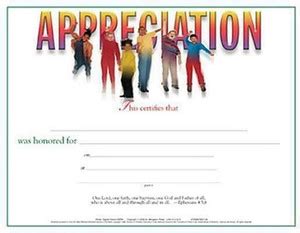Certificate of Appreciation, Children's Teacher, Leader, or Helper ...