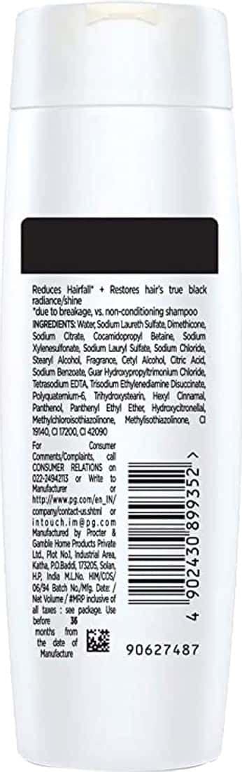 Buy PANTENE ADVANCED HAIR FALL SOLUTION LONG BLACK SHAMPOO - 75ML ...