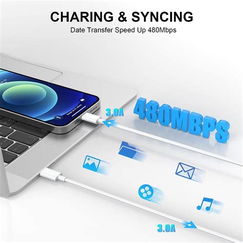 Buy 3Pack iPhone 14 13 12 11 Fast Charger,Apple MFi Certified 20W USB C ...