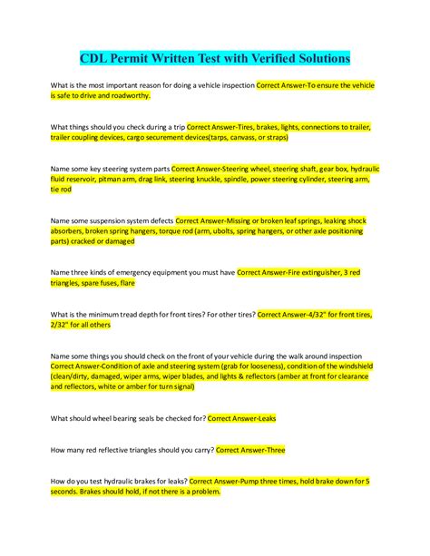 Image result for CDL Permit Not-For Knowledge Test