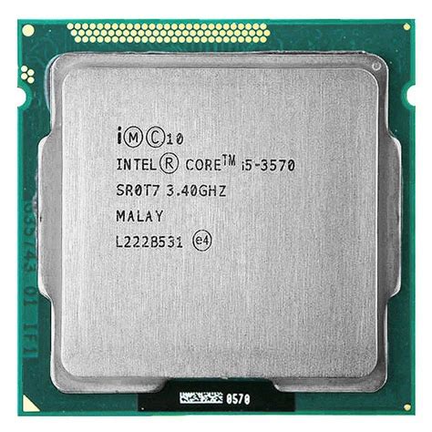 Intel Core i5 3570 processor i5 3570 3.4GHz/ 6MB LGA 1155 CPU Processor ...
