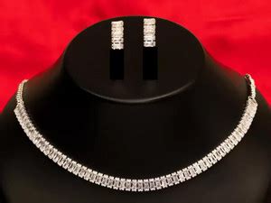 Jihaan Silver Rhodium Silver Jewellery Set Price in India - Buy Jihaan ...