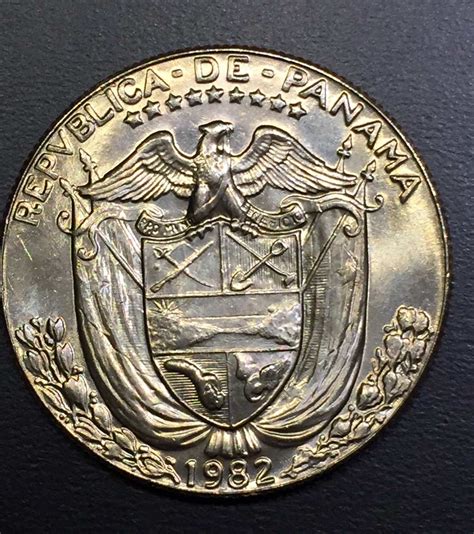 Pan005 Moneda Panamá 1/2 Balboa 1982 Unc-bu Ayff - $ 273.00 en Mercado ...
