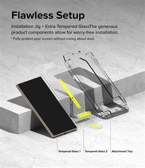 Galaxy S24 Ultra Screen Protector Guard with Easy Installation Tool, E
