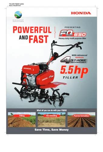 Rotary Tillers - Honda Power Tiller Fq650 Trader - Retailer from Mumbai