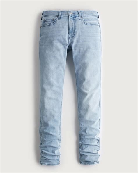 Pantalon Hollister Light Wash Stacked Skinny Jeans