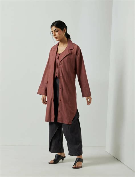 Buy this Vino Ash Jacket Shirt by Markkah Studio on Refash – REFASH