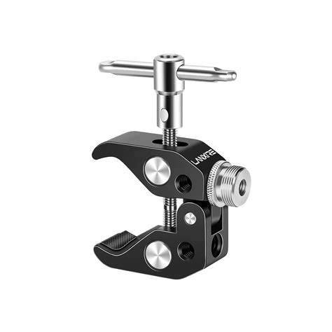 Lanxire Crab Clamp Mic Mount with 5 x 1/4’’-20 Thread Holes and 1 x 3/8 ...