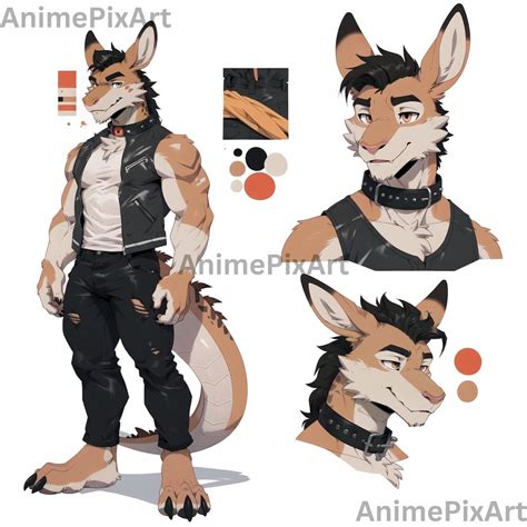 EXCLUSIVE 1x Fursona Adopt : Emdor Furry Adopt Reference Sheet, Furry ...