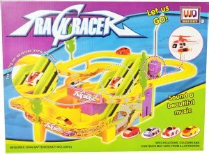 Just Toys Track Racer with Advanced Racing Car along with Strap ...