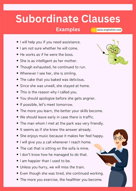 Subordinate Clause Examples German Subordinate Clauses Learn German