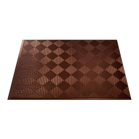 Fasade Miniquattro 18.5-in x 24.5-in Oil-Rubbed Bronze Backsplash ...