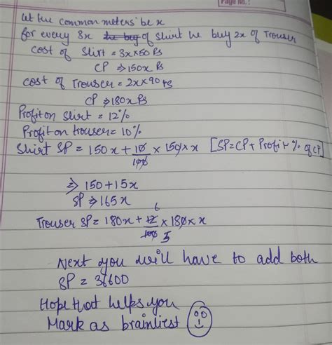 Hasan buys two kinds of cloth materials for school uniform ,shirt ...