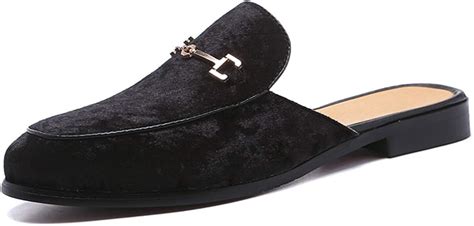 Buy LEOED Men's Slip-On Suede Mule Slippers at Ubuy India