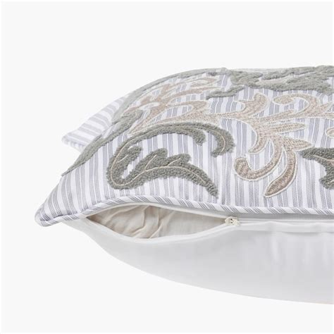 Buy MASPAR Acanthus Serenity Embroidered Cushion Cover - 50x50cm from ...
